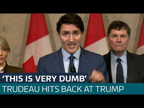 'Very dumb': Trudeau's response to Trump tariffs | ITV News
