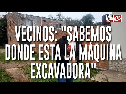 Caso Loan: vecinos de la funcionaria dicen que tiraron una máquina excavadora en laguna de la zona