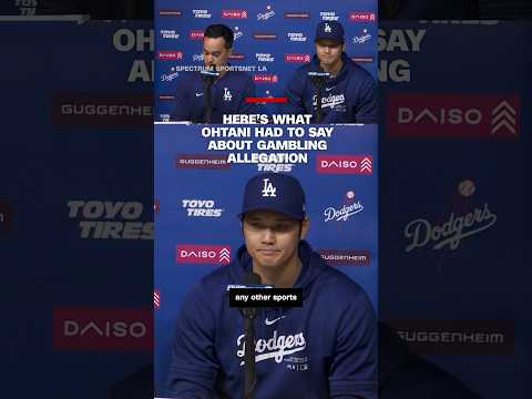 Los Angeles Dodgers superstar Shohei Ohtani denied ever betting on baseball or any other sports.