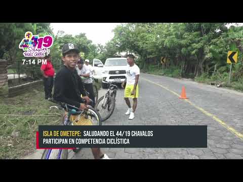 Realizan competencia ciclística en saludo al 44/19 en Ometepe - Nicaragua