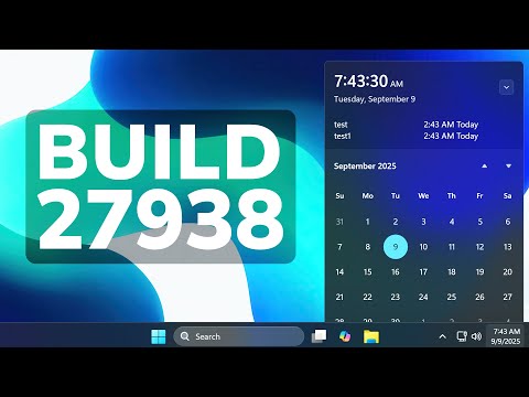 New Windows 11 Build 27938 – New File Explorer AI Actions, New Notification Center, Fixes (Canary)