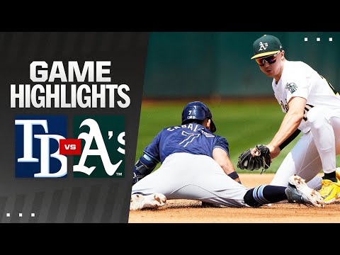 Rays vs. As Game Highlights (8/22/24) | MLB Highlights