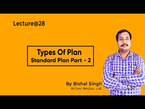 Types Of Plan - Standard Plan Part - 2 II Business Management II Lecture@28 II By Bishal Singh