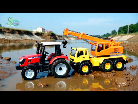 🚜💨 Saving Cars &amp; Trucks from a Storm and <strong>Blizzard</strong> | Epic Toy Adventure