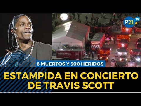 Estampida en concierto de Travis Scott deja 8 fallecidos y más de 300 heridos en Estados Unidos