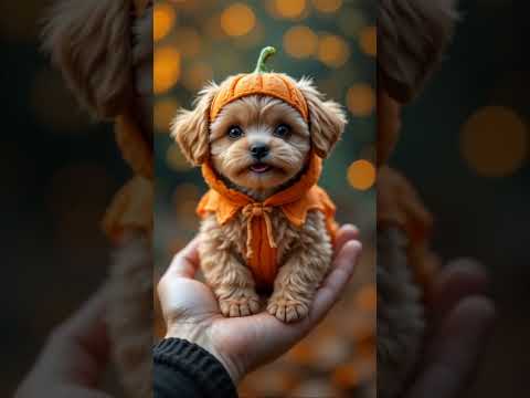🎃 Triple Trouble! 3 Palm-Sized Maltipoo Puppies Bring Scary-Level Cuteness This Halloween 👻🐶✨ #ai