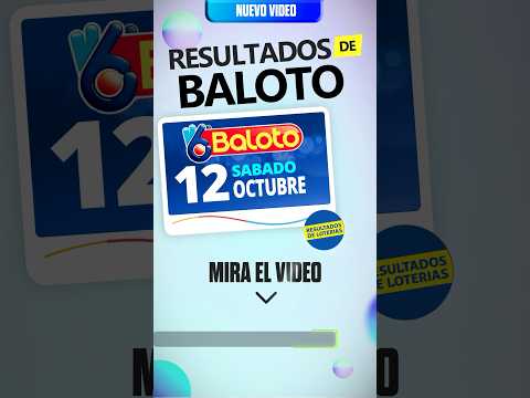 Resultado Baloto del 12 de Octubre 2024 #shorts #resultado #baloto #balotorevancha