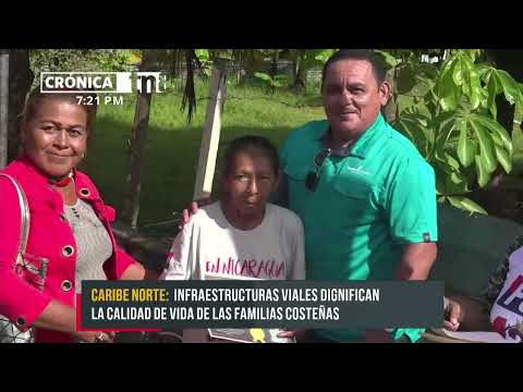 Caribe Norte: Inauguran puente que une a 3 barrios de Bilwi - Nicaragua