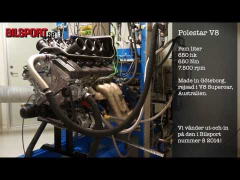 Polestars V8 i bromsbänk