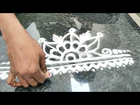 Easy Daily Rangoli Designs | Simple & Beautiful Rangoli for Everyday Decoration