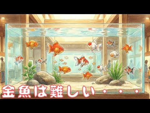 金魚の飼育が難しい理由を解説します。水族館クラスの超大型水槽でもバタバタと死ぬメカニズムとは？【ふぶきテトラ】