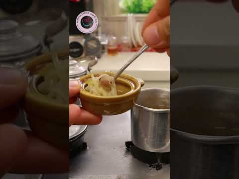 MINIATURE CHICKEN SOUP #asmrcooking  #shorts  #miniaturecusina