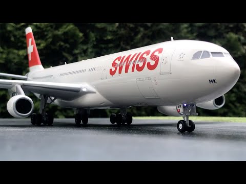 Revell Airbus A340 SWISS LED assembly