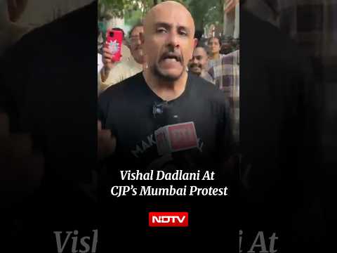 Vishal Dadlani At CJP Protest Against Cec Gyanesh Kumar In Mumbai