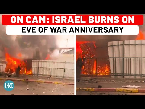 Israeli Town On Fire After Direct Rocket Hit By Hezbollah; IDF In Panic On Eve Of Oct 7 Anniversary?