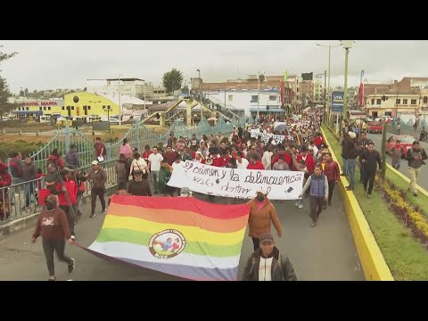 Indigenous movements march against rising crime in Ecuador