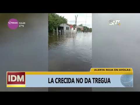 Emergencia en Ayolas por inundación