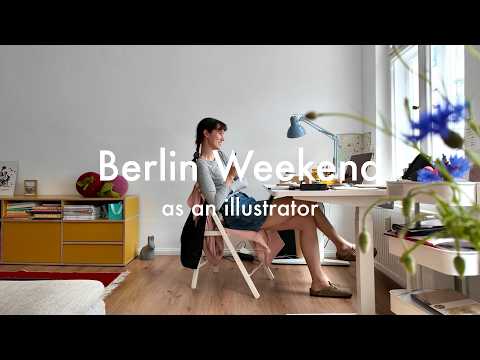 Normal Days in Berlin as an Illustrator, Draw With Me &amp; Explore the City / Art Vlog