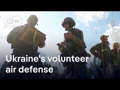 Ukraine's volunteer air defense to combat drone attacks | DW News
