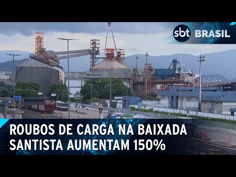 Roubos de carga aumentam 150% no ano passado em relação a 2022 | SBT Brasil (29/03/24)