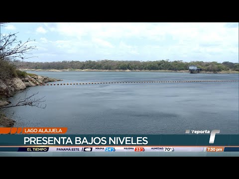 Lago Alajuela presenta bajos niveles de agua
