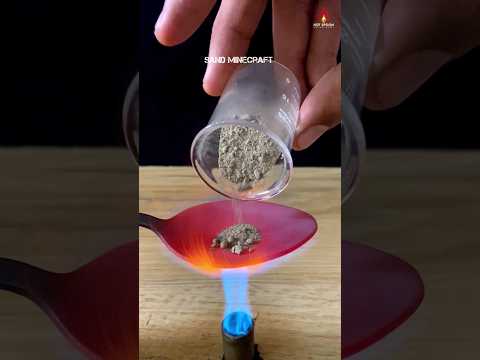 1000°C Hotspoon VS Sand Minecraft 😱#satisfyingvideo #relexing #foryou #usa🇺🇸 #blaze