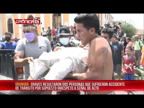 Granada: Dos personas resultaron lesionadas en accidente de tránsito - Nicaragua