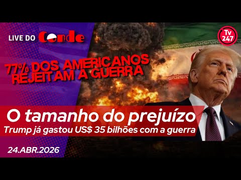 Live do Conde | O tamanho do prejuízo: Trump já gastou US$ 35 bilhões com a guerra
