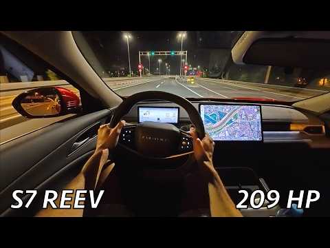 Forthing S7 REEV 2026 Night POV Driving Review (209 HP)