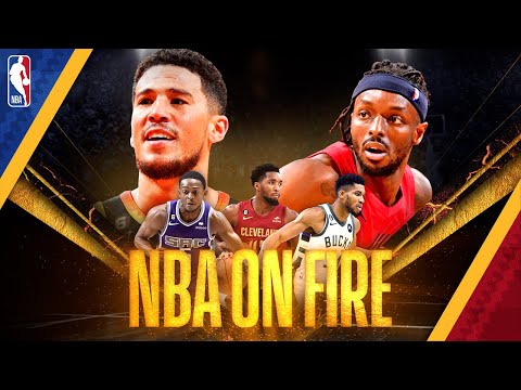 NBA On Fire: feat. Donovan Mitchell, De'Aaron Fox, Milwaukee Bucks & Blazers @ Suns  🔥🔥