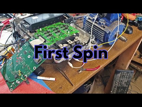 MG ZS EV Inverter Reverse Engineering Part 3 : Spinning