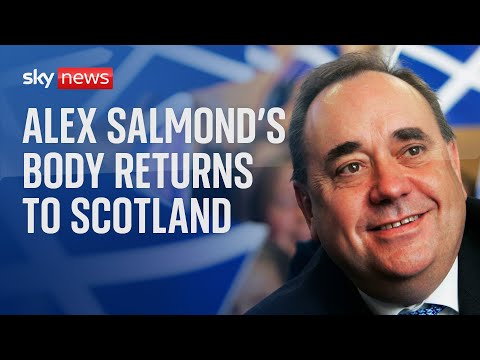 Alex Salmond's body returns to Scotland after death in North Macedonia