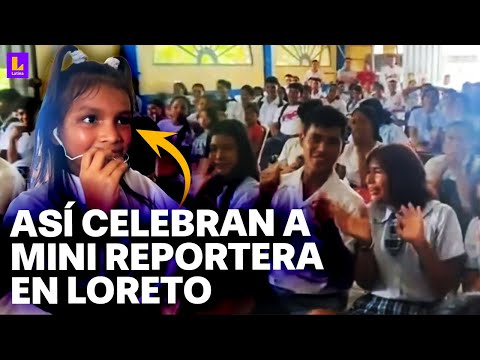Mini reporteros de Latina: Así celebra Caballococha (Loreto) a Briana Shapiama y su reportaje