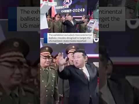 Kim Jong Un inspects weapons exhibition