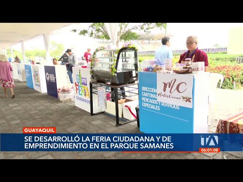 En Guayaquil 900 comerciantes autónomos no regularizados fueron parte de la Feria Ciudadanía GYE