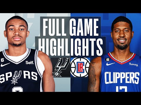 SPURS at CLIPPERS | FULL GAME HIGHLIGHTS | January 26, 2023