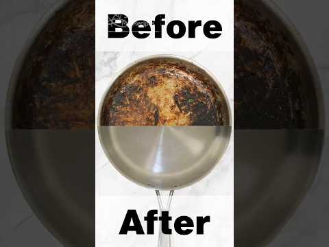 Simple Way to Clean Burned Stainless Steel Pots and Pans Back to Brand New Condition