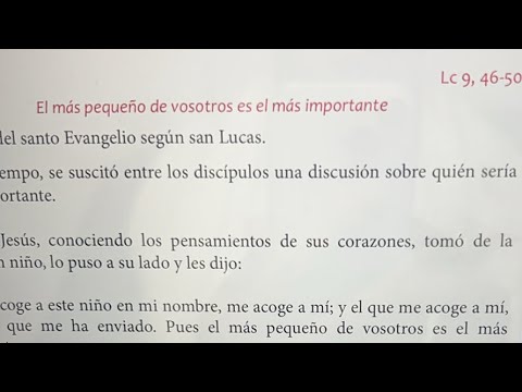 Evangelio lunes XXVI TO(2024)