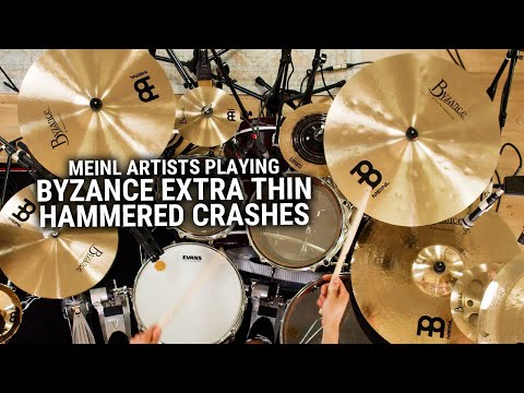 Meinl Cymbals Artists Playing Byzance Extra Thin Hammered Crashes