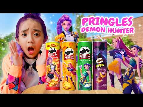 SAMANTHA JAJAN PRINGLES KARAKTER DEMON HUNTER 😍 BANTU HUNTRIX LAWAN DEMON