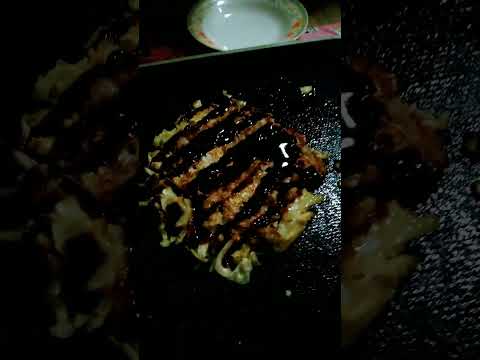 Okonomiyakiทำพิซซ่าญี่ปุ่น