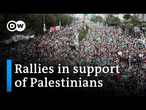 Pro-Palestinian rallies held in cities worldwide | DW News