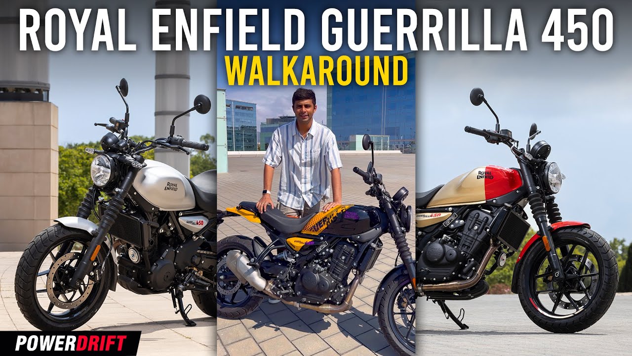 Royal Enfield Guerrilla 450 Launched At ?2.39 Lakh | First Look | PowerDrift QuickEase