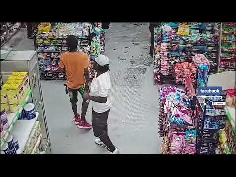 Two bandits staged a robbery at 6+1 supermarket in Mc Bean, Couva on Monday 11th March, 2024.