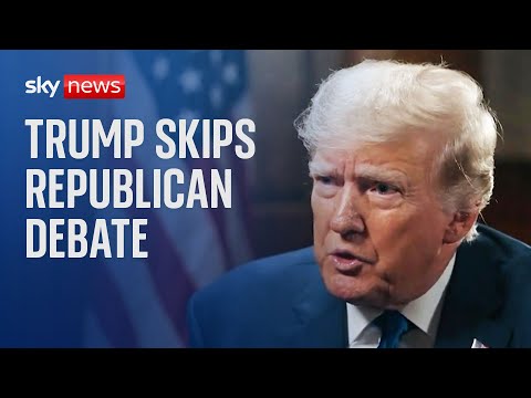 Trump skips Republican debate for Tucker Carlson interview