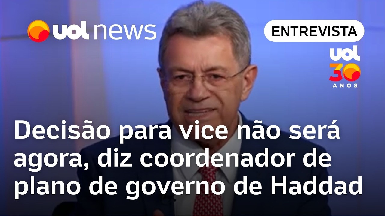Vaga de vice de Haddad não será debatida agora diz coordenador do plano de governo TV Online Vaga de vice de Haddad não será debatida agora diz coordenador do plano de governo