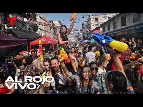 EN VIVO: Una fiesta de gente mojada en el Festival de Agua Songkran en Tailandia | Al Rojo Vivo