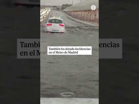 Fuerte #lluvia en #madrid #inundaciones #viral #viralvideo