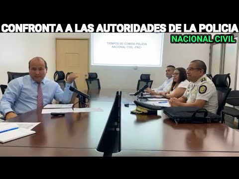 CRISTIAN ALVAREZ CONFRONTA A LAS AUTORIDADES DE LA POLICIA NACIONAL CIVIL, GUATEMALA.