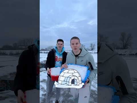 PRAVIMO SNEŽNU KUĆU ❄️ #djape #sneg #funny #novke